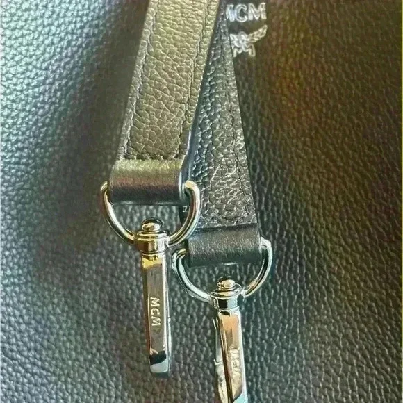 MCM Sarah Leather and Visetos Canvas Hobo/Crossbody - Picture 16 of 16